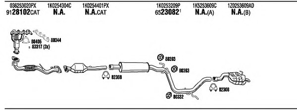 FONOS SKH23290B Exhaust System